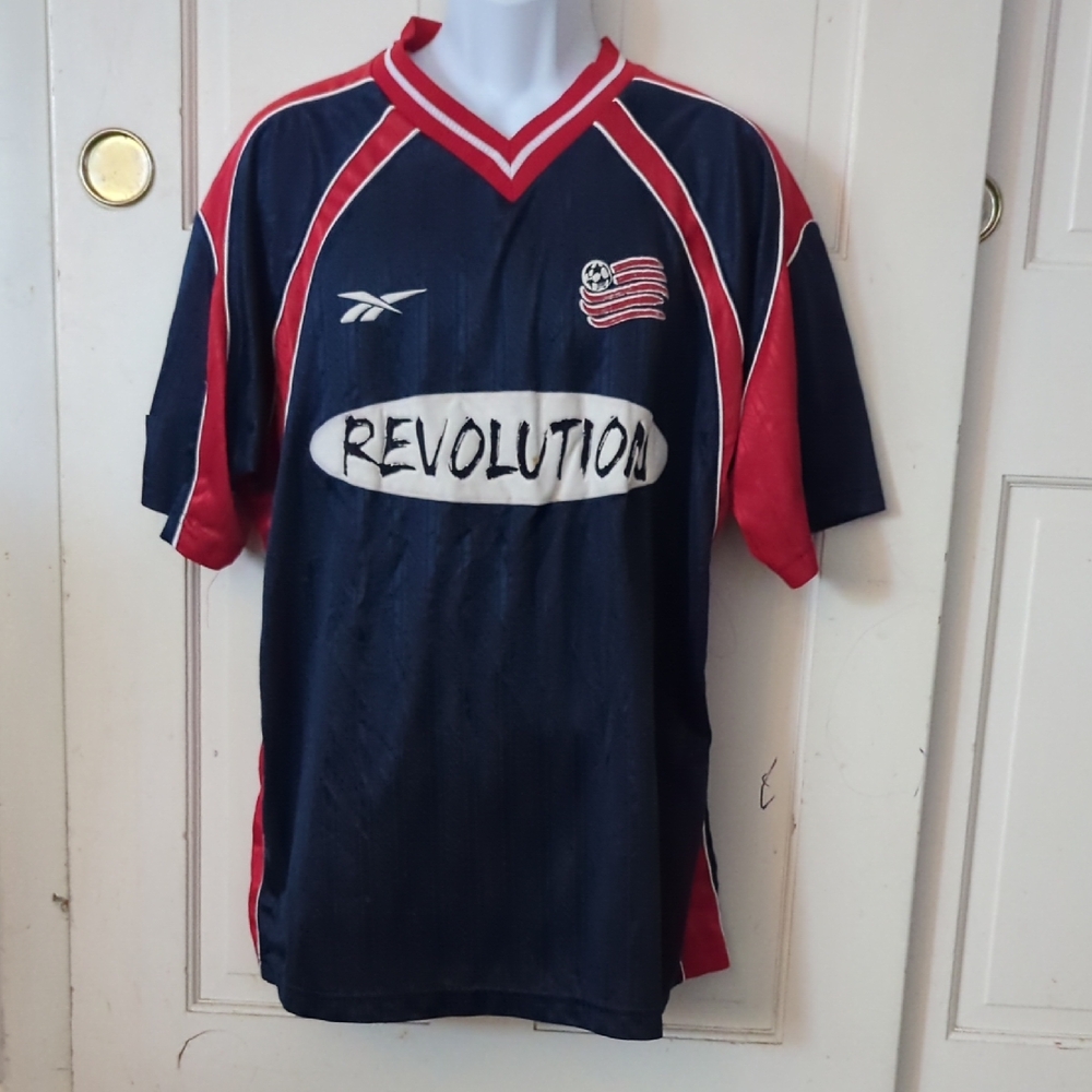 Reebok Navy and Red Revolution Jersey